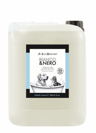 Iv San Bernard, Bianco & Nero Melke Protein sjampo, 10000 ml